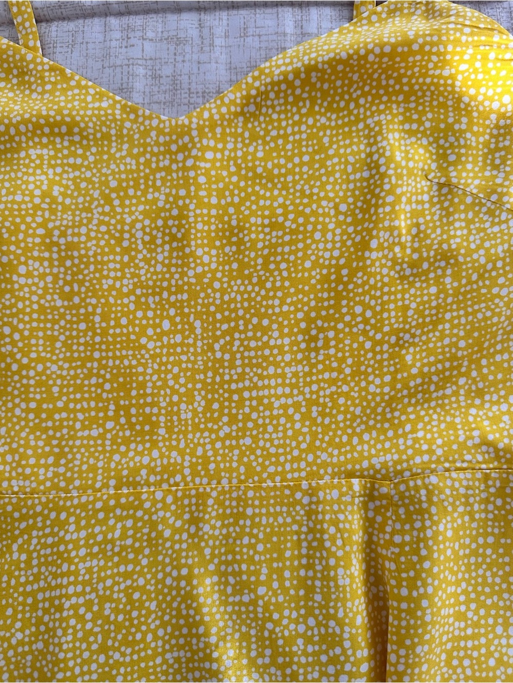 Gap Yellow Spaghetti Strap Midi Dress Size Large - Picture 7 of 8
